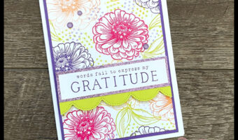 Stampin’ Up! Simply Zinnia Gratitude Card!