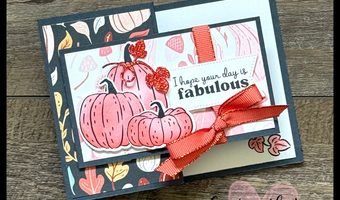 Double Z Fold Card with Painted Pumpkins — A Little Unexpected WOW!