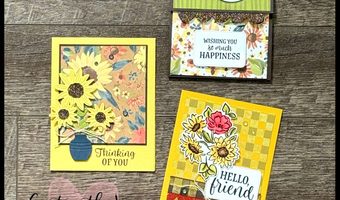 3 Radiant Sunflowers Card Ideas — Hot Foil, a Fun Fold Gift Card Holder & an Easy DSP Card